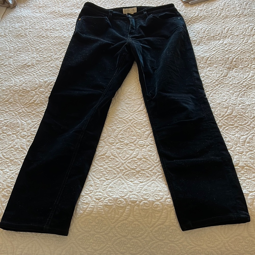 Kate safe velvet pants size 29 black